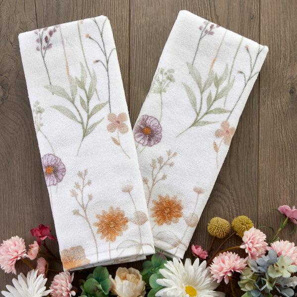 Skl Home Somerset 2-Piece Hand Towel Set White/Multi