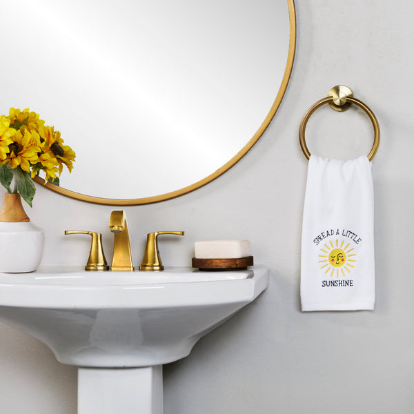 Skl Home Spread Sunshine 2-Piece Hand Towel Set White