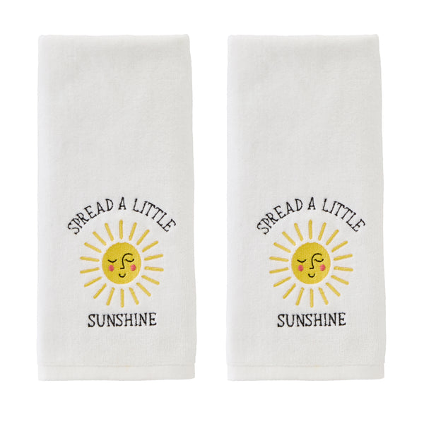 skl home Spread Sunshine 2-Piece Hand Towel Set White