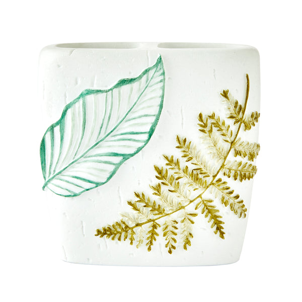 skl home Sprouted Palm Toothbrush Holder White/Multi