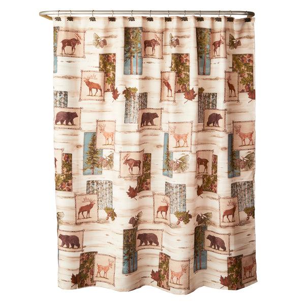 Skl Home Timber Ridge Fabric Shower Curtain Natural/Multi