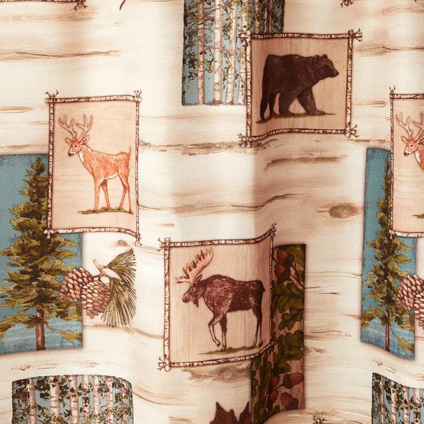Skl Home Timber Ridge Fabric Shower Curtain Natural/Multi