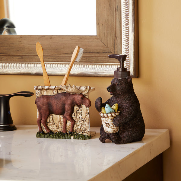 Skl Home Timber Ridge Toothbrush Holder Brown/Multi