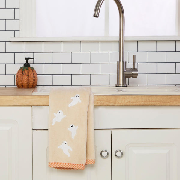 Skl Home Tossed Ghosts 2-Piece Hand Towel Set Taupe
