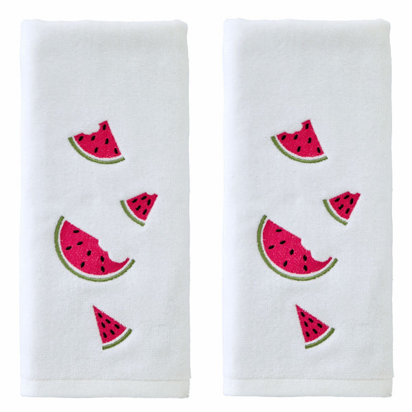 skl home Tossed Watermelons 2-Piece Hand Towel Set White