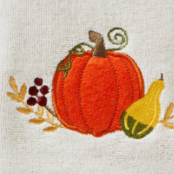 Skl Home Traditional Pumpkin 2-Piece Hand Towel Set Natural