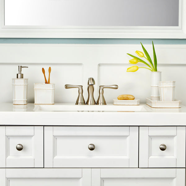 Skl Home Vern Yip By SKL Home Bamboo Lattice Vanity Tray White/Ecru