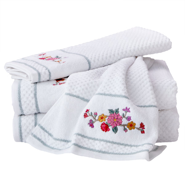 Skl Home Vern Yip By SKL Home Floral Totem 2-Piece Hand Towel Set White/Multi