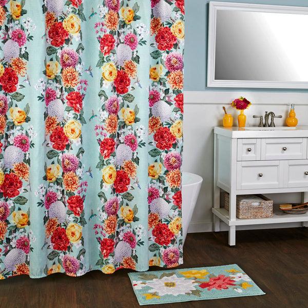 Skl Home Vern Yip By SKL Home Floral Totem Fabric Shower Curtain Multi