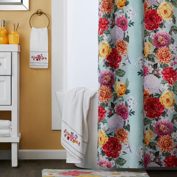 Skl Home Vern Yip By SKL Home Floral Totem Fabric Shower Curtain Multi