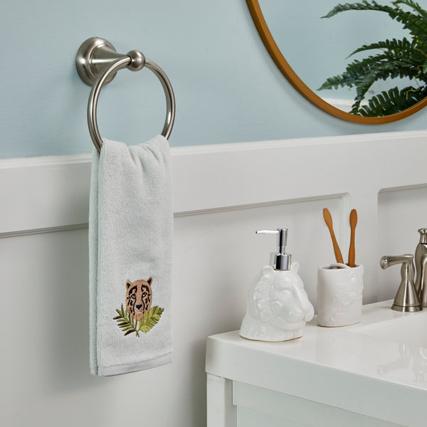 Skl Home Vern Yip By SKL Home Jungle Cats Cheetah 2-Piece Hand Towel Set Gray