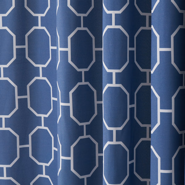 Skl Home Vern Yip By SKL Home Lithgow Fabric Shower Curtain Navy