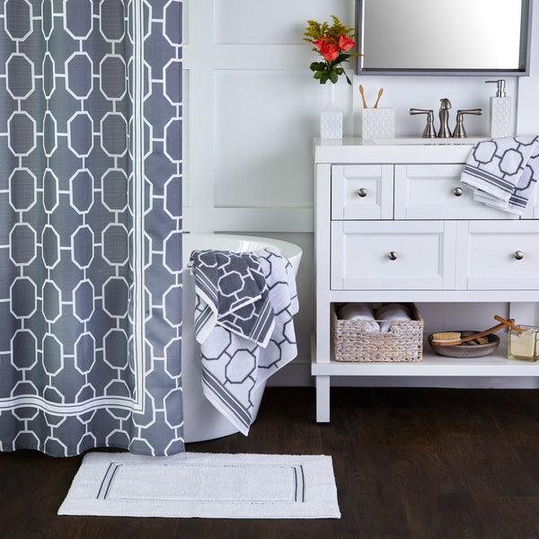 Skl Home Vern Yip By SKL Home Lithgow Fabric Shower Curtain Gray