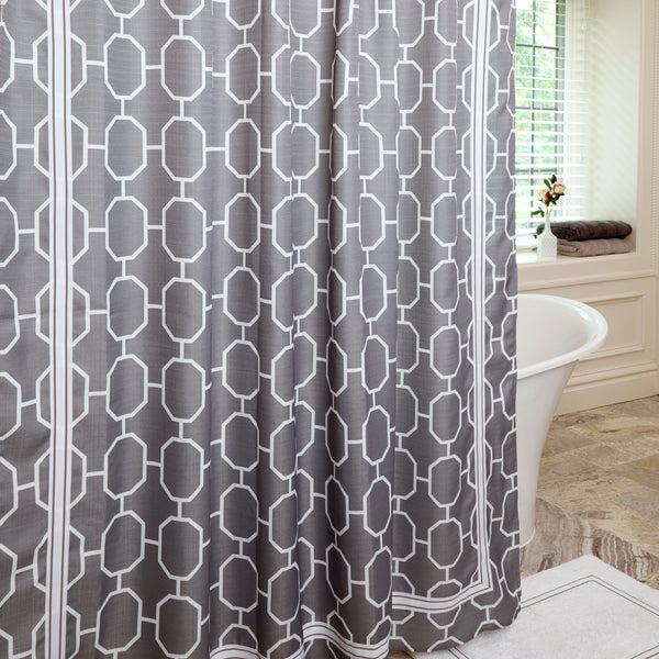 Skl Home Vern Yip By SKL Home Lithgow Fabric Shower Curtain Gray