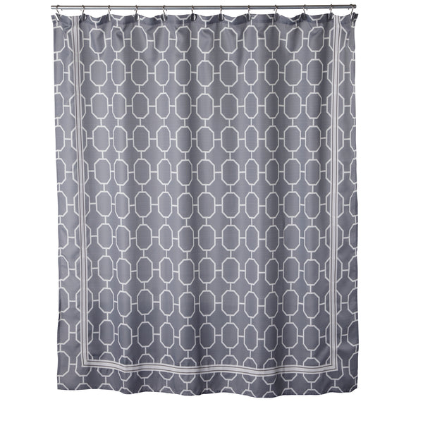 skl home Vern Yip by SKL Home Lithgow Fabric Shower Curtain Gray