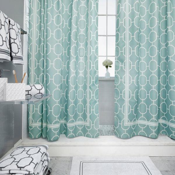 Skl Home Vern Yip By SKL Home Lithgow Fabric Shower Curtain Aqua