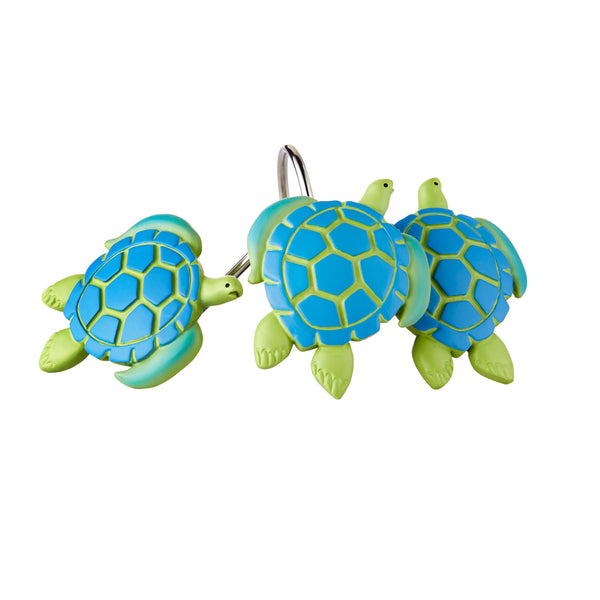 skl home Watercolor Ocean Shower Curtain Hooks Multi