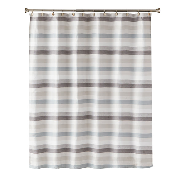Skl Home Westwick Stripe Fabric Shower Curtain Gray/Multi
