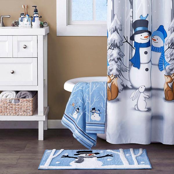 Skl Home Winter Friends 2-Piece Hand Towel Set Blue