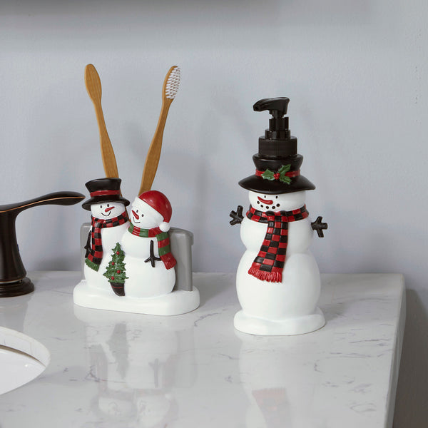 Skl Home Woodland Winter Toothbrush Holder Gray Multi