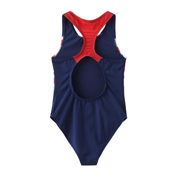 Slazenger Slazenger Kids' Union Jack Racer Back One Piece Swimsuit