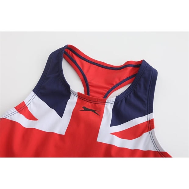 Slazenger Slazenger Kids' Union Jack Racer Back One Piece Swimsuit