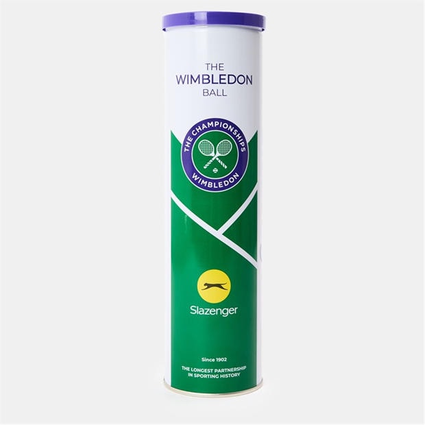 slazenger Slazenger Wimbledon Tennis Balls (4 Ball)
