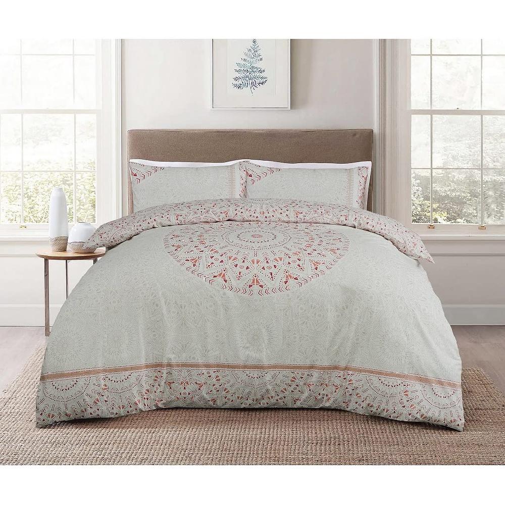 sleepdown Abstract Mandala - Reversible Duvet Cover & Pillow Case Set
