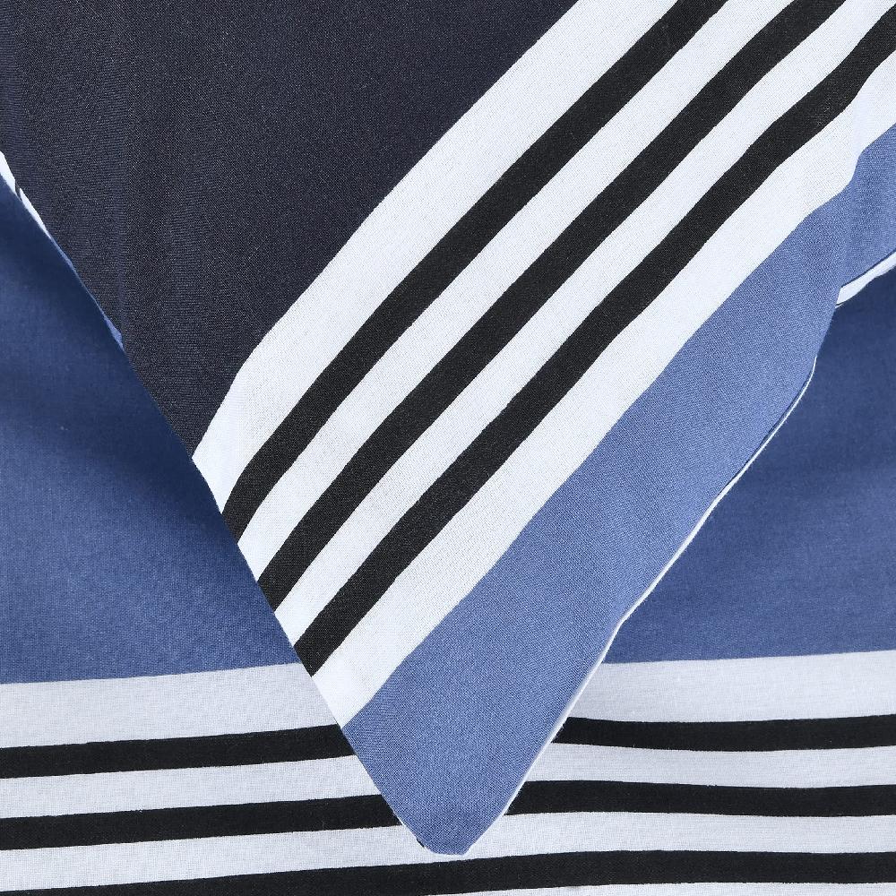 Sleepdown Banded Stripe - Reversible Duvet Cover & Pillowcase Set
