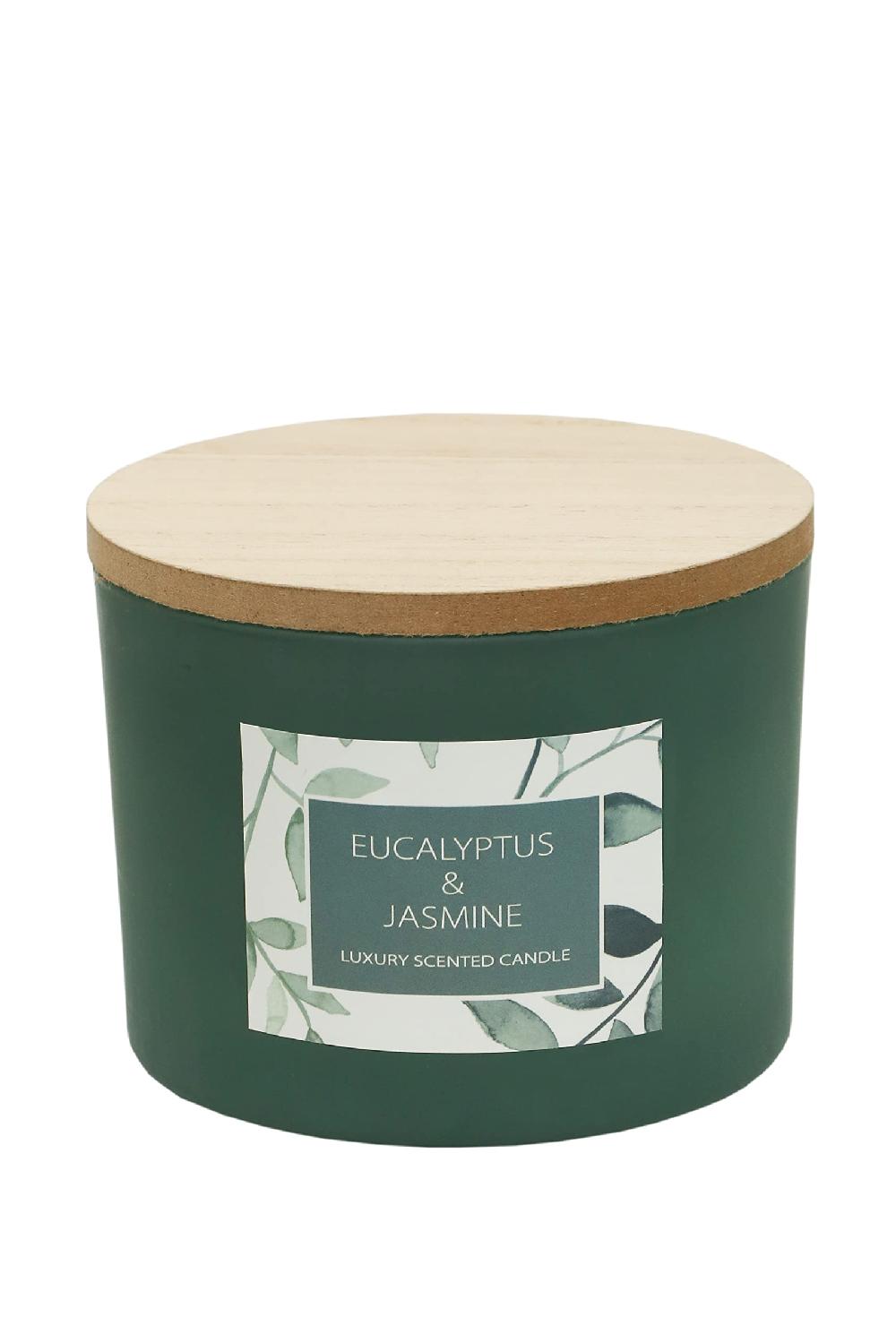 sleepdown Botanical 2 Wick Candle Jar - Eucalyptus & Jasmine - 325g