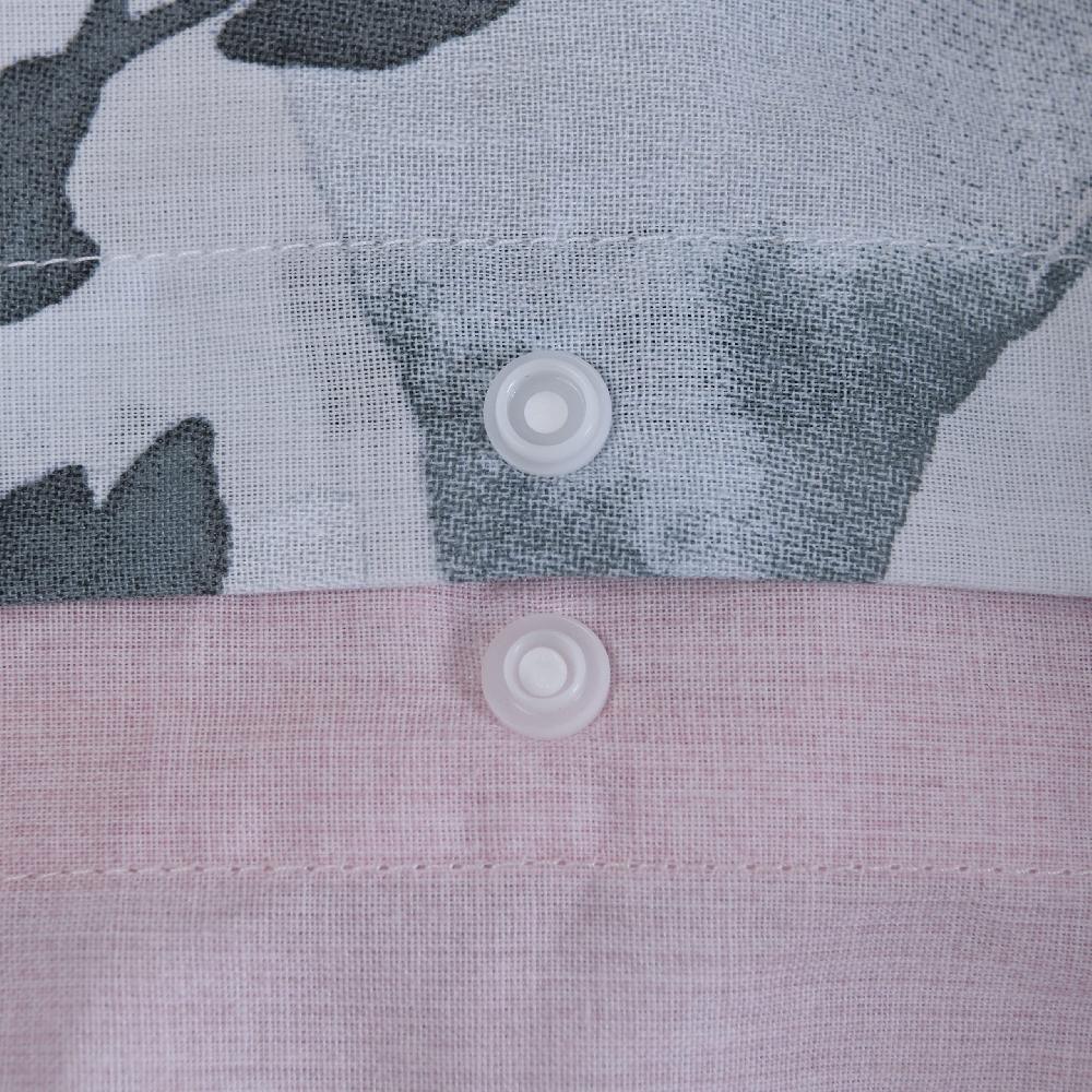 Sleepdown Botanical Leaves - Reversible Duvet Cover & Pillowcase Set