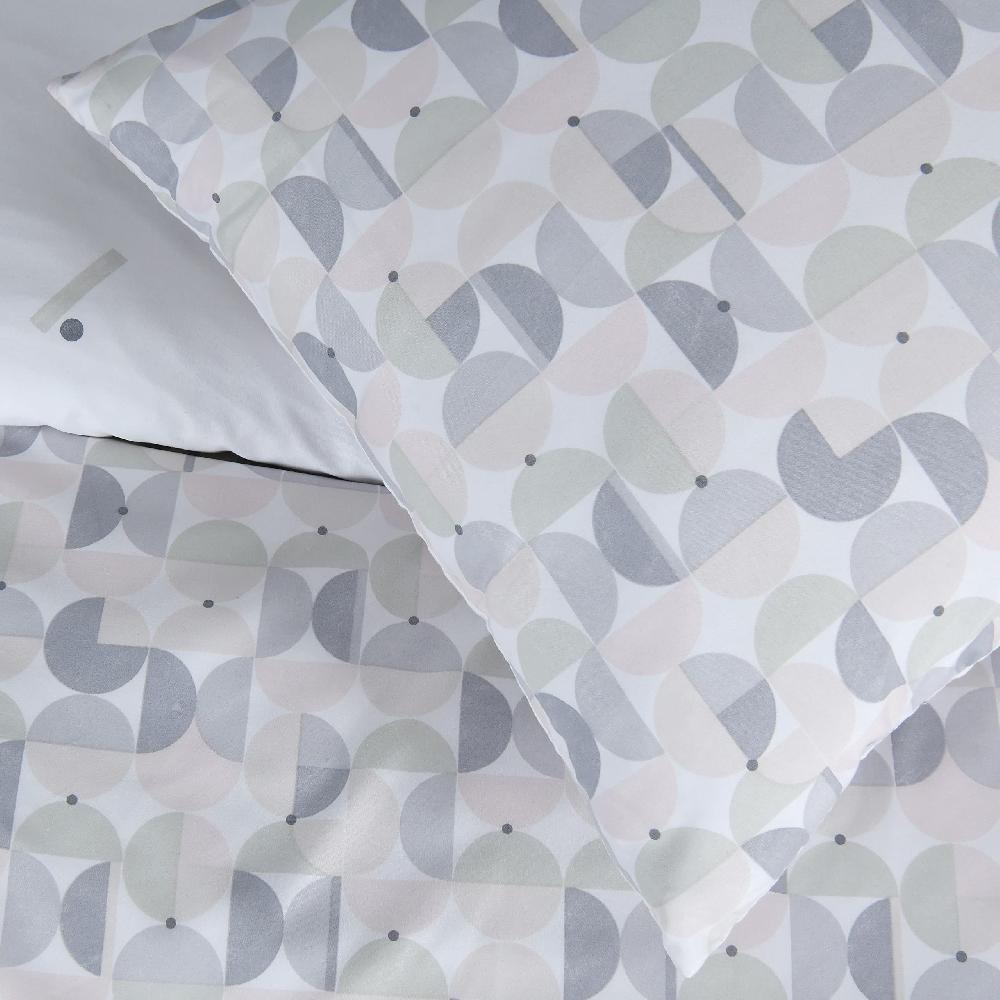 Sleepdown Circle Geo - Reversible Duvet Cover & Pillowcase Set