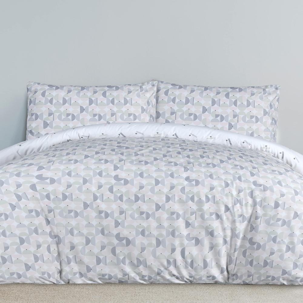 sleepdown Circle Geo - Reversible Duvet Cover & Pillowcase Set