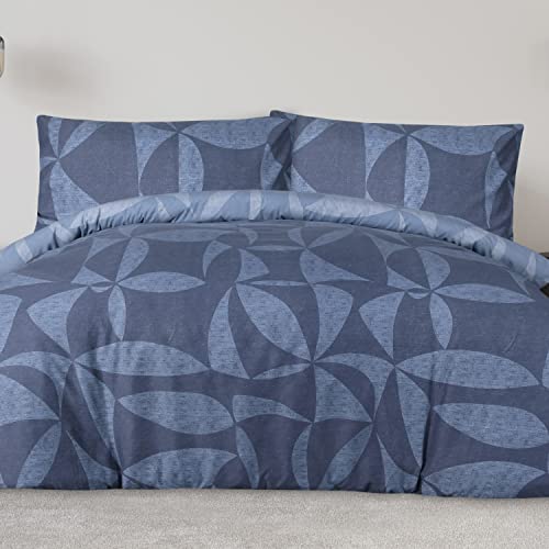 Sleepdown Cutout Geo - Reversible Duvet Cover & Pillowcase Set