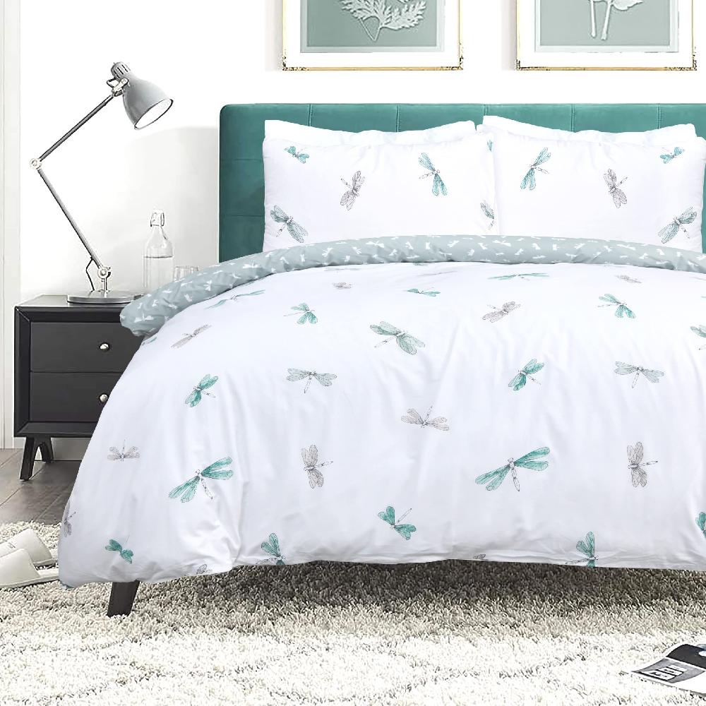 sleepdown Dragonfly - Reversible Duvet Cover & Pillowcase Set