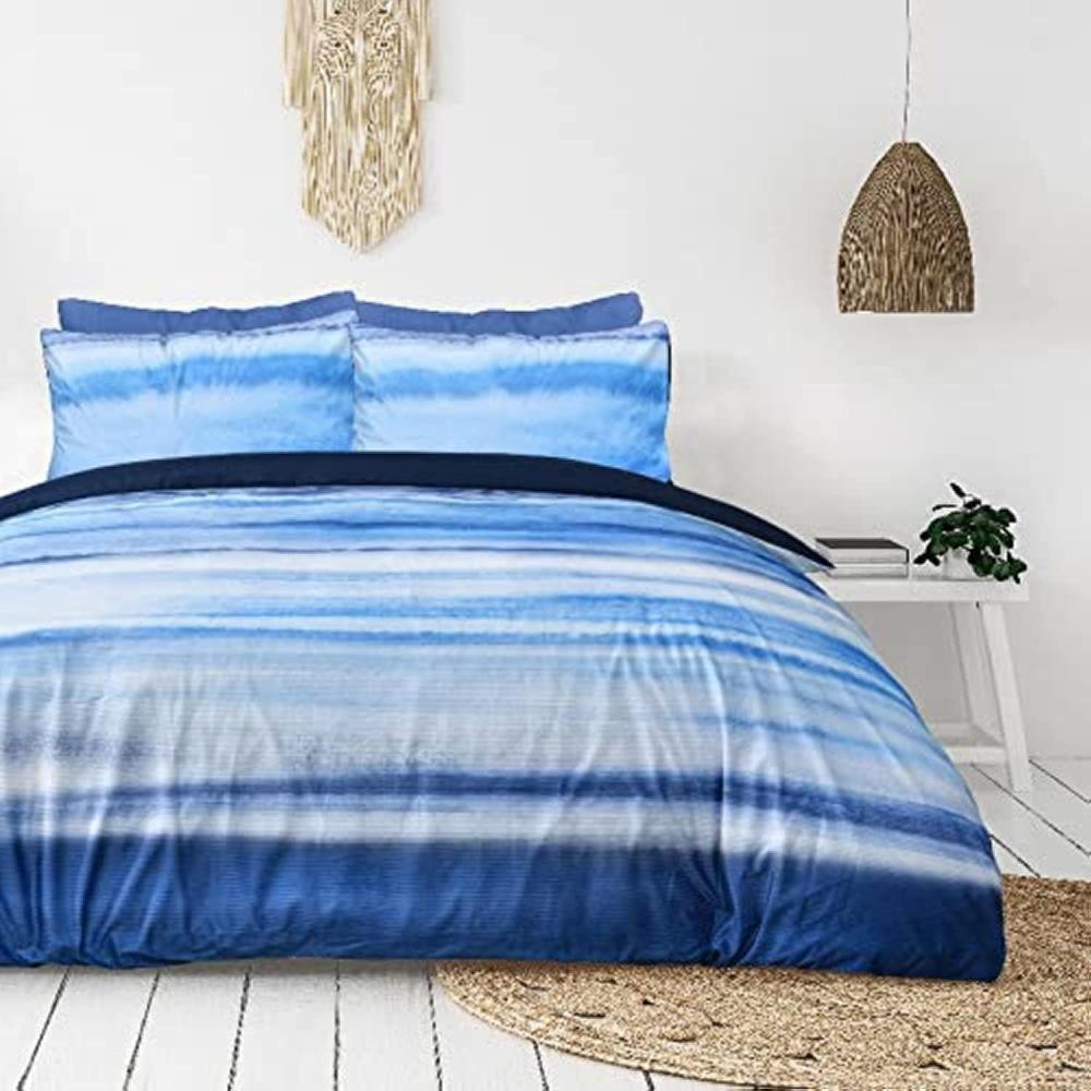 Sleepdown Faded Stripe - Velvet Duvet Cover & Pillowcase Set
