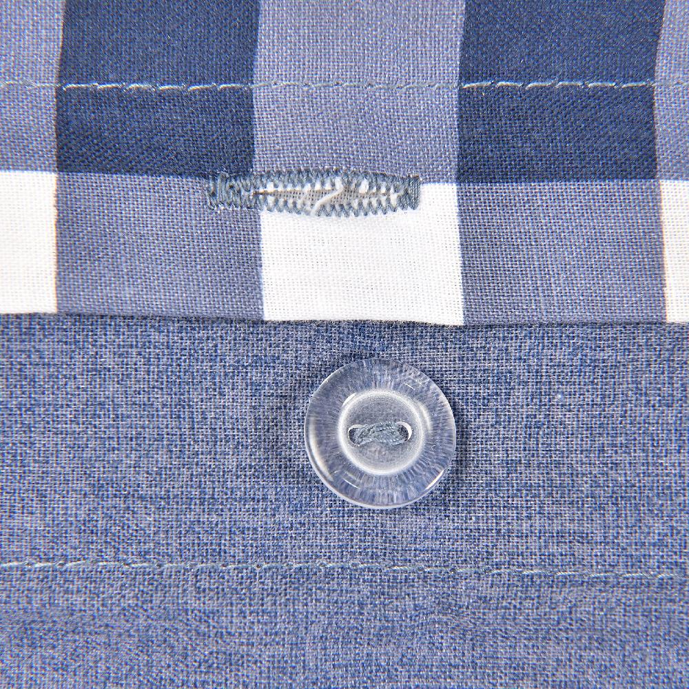 Sleepdown Gingham Check - Duvet Cover & Ruffle Edge Pillowcases Se