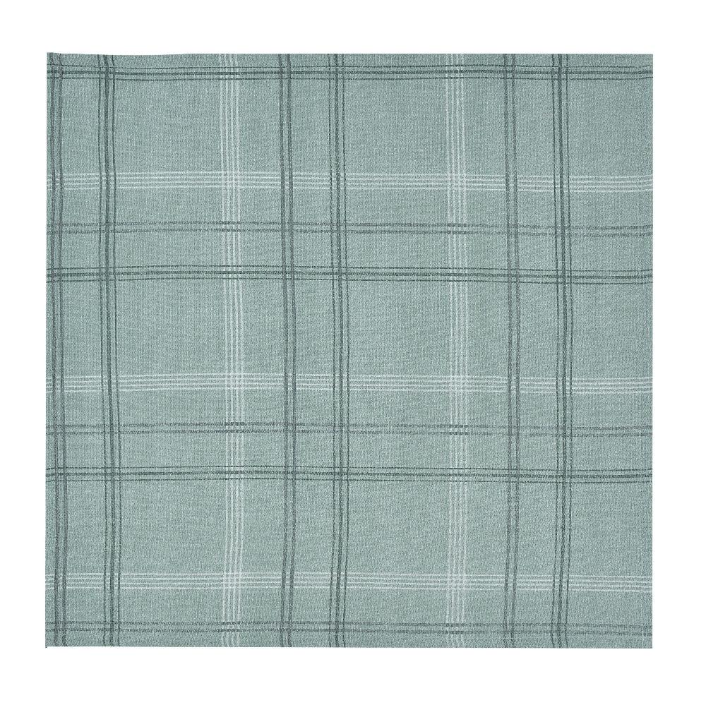 sleepdown Green Check Printed - Reusable Cloth Table Napkins - Pack of 4