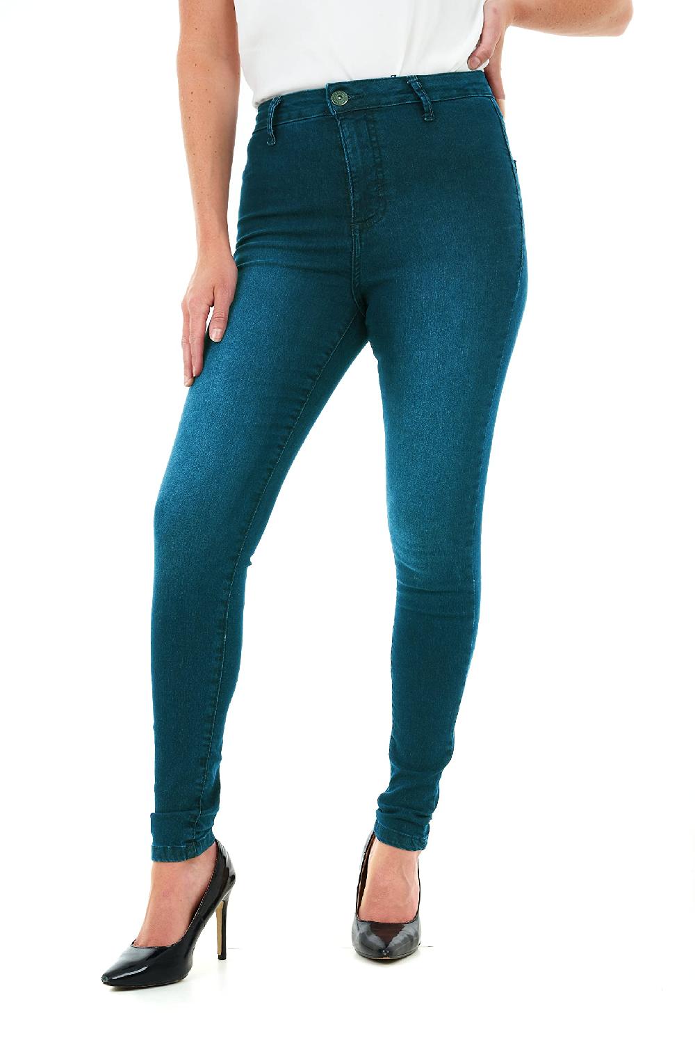 Sleepdown High Waisted Skinny Fit Jeans - Vintage Blue
