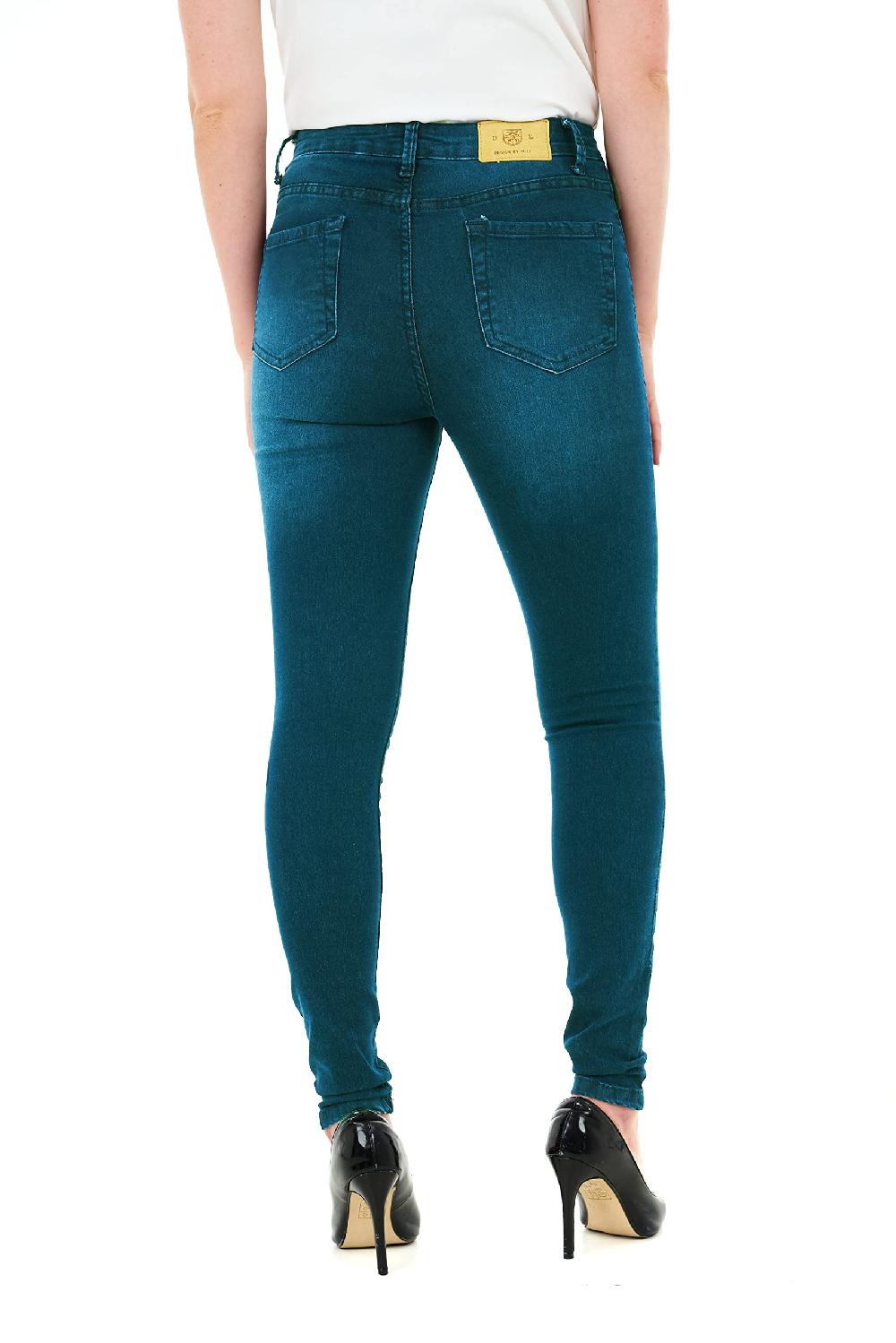 Sleepdown High Waisted Skinny Fit Jeans - Vintage Blue