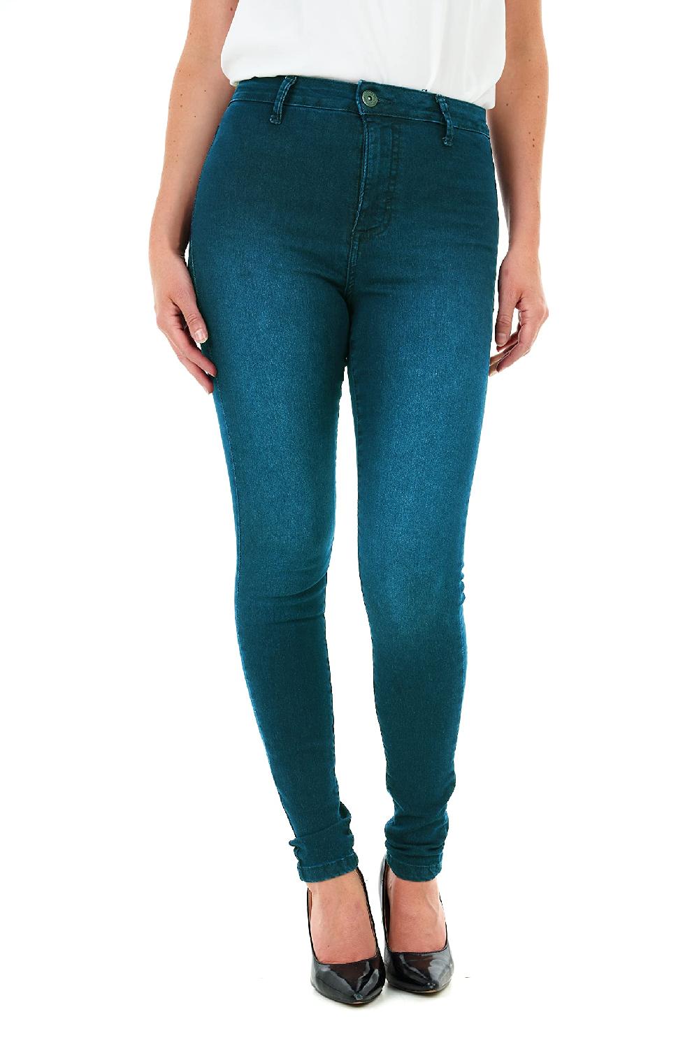 sleepdown High Waisted Skinny Fit Jeans - Vintage Blue