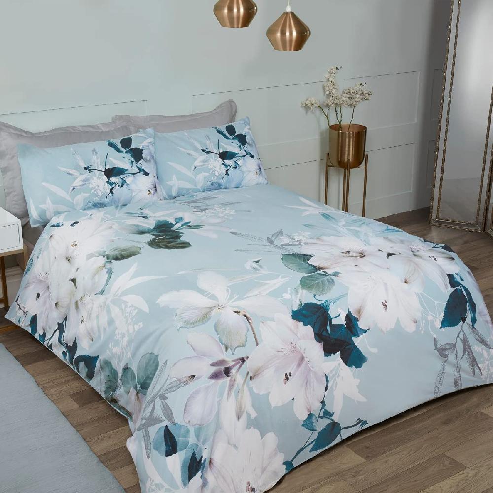 Sleepdown Large Watercolour Floral - Duvet Cover & Pillowcase Set