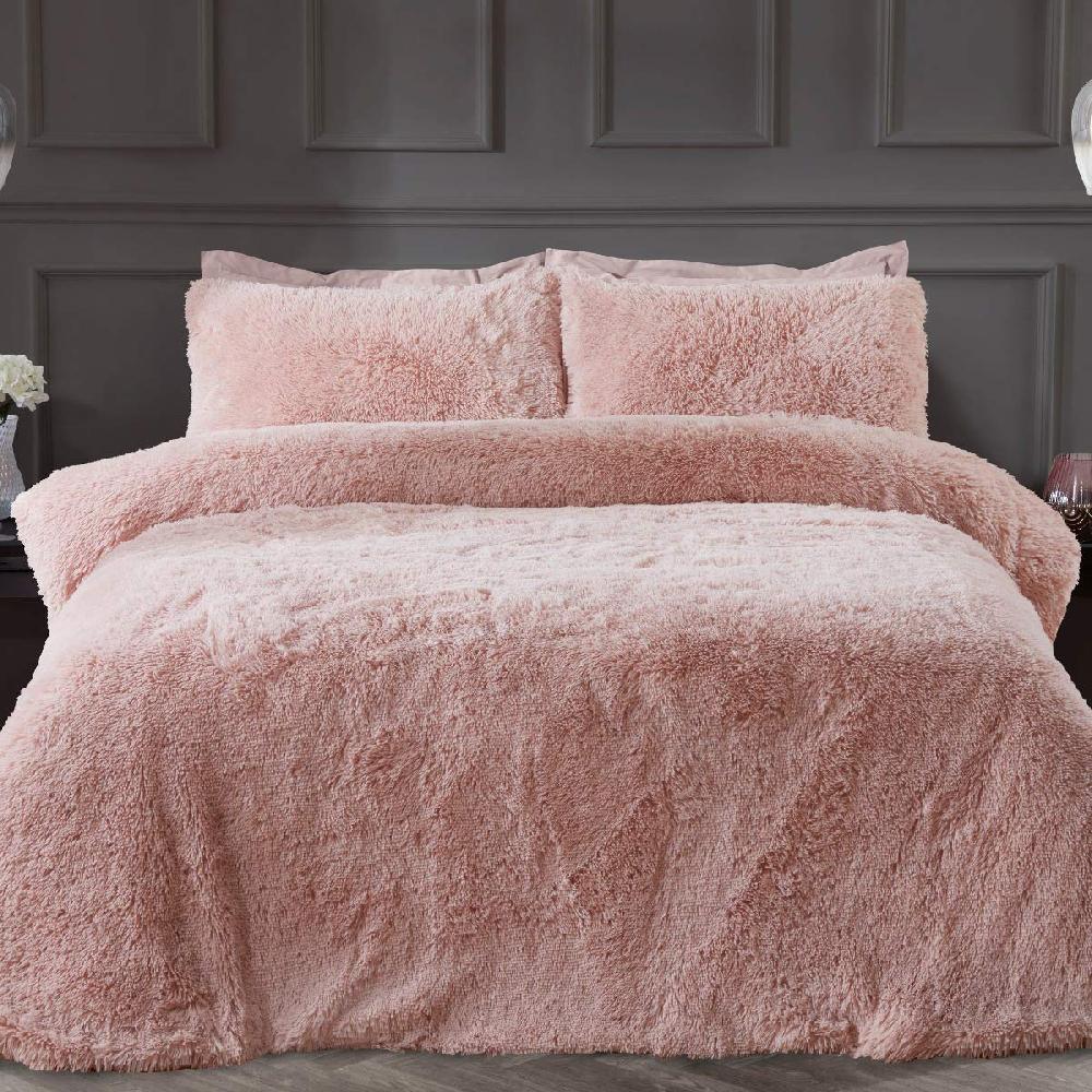 sleepdown Long Pile Faux Fur - Duvet Cover & Pillowcase Set