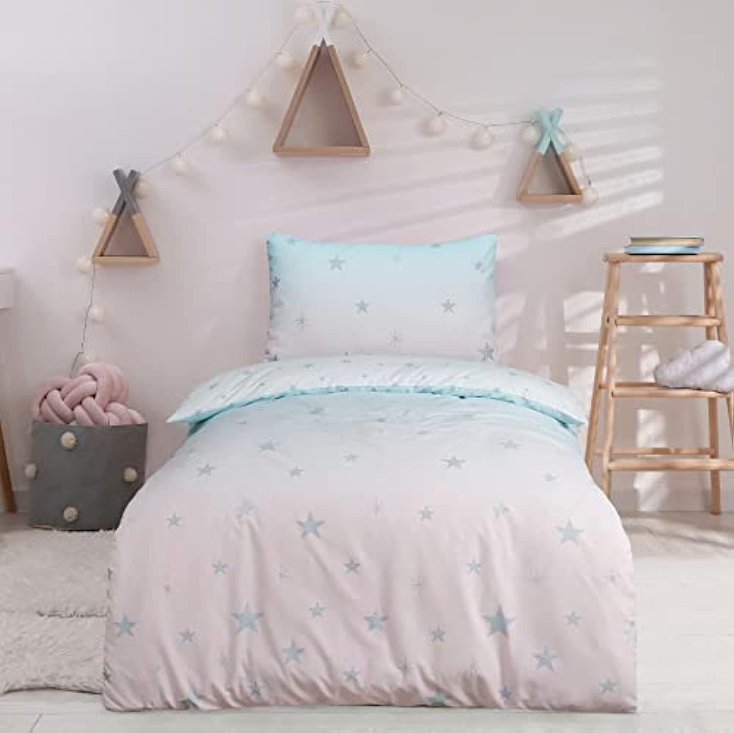sleepdown Ombre Stars - Reversible Duvet Cover & Pillowcase Set