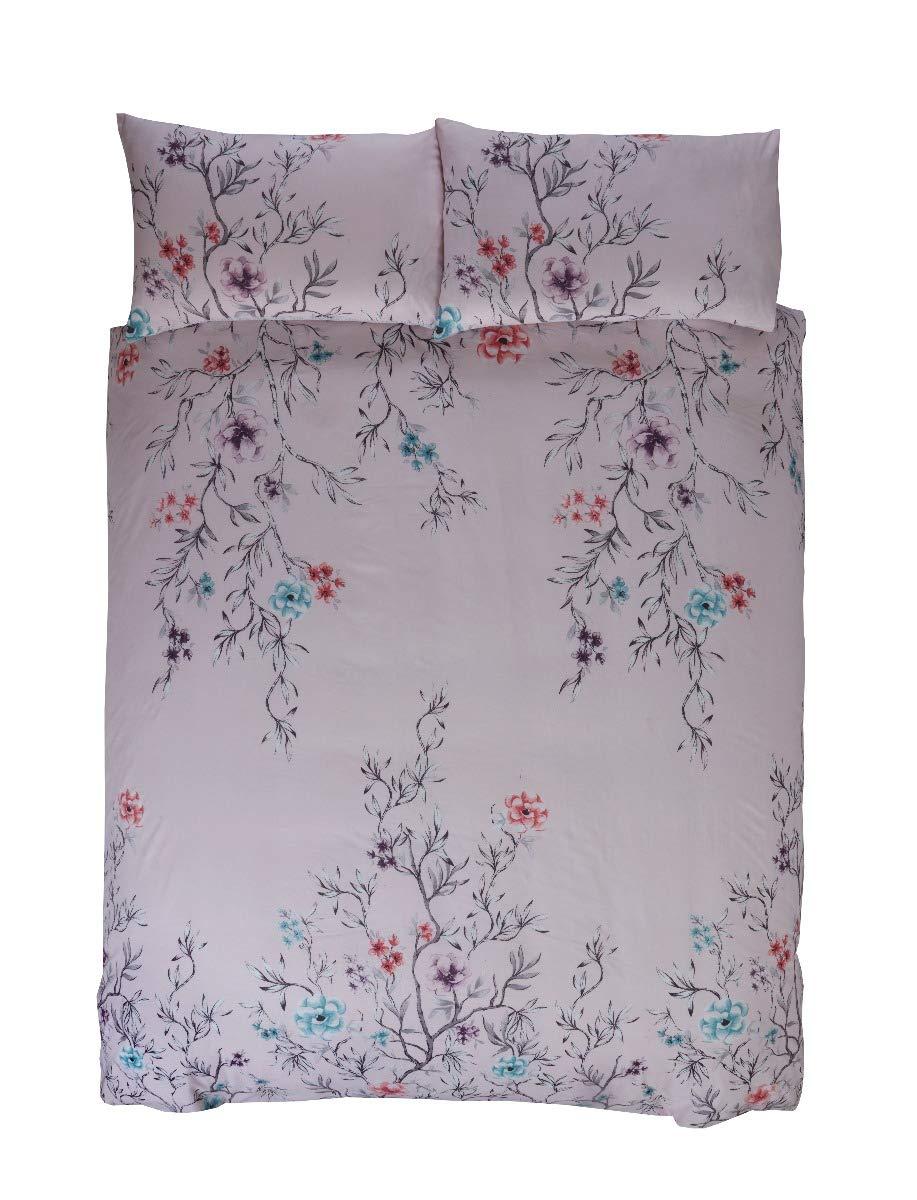 Sleepdown Oriental Blossom - Reversible Duvet Cover & Pillowcase Set