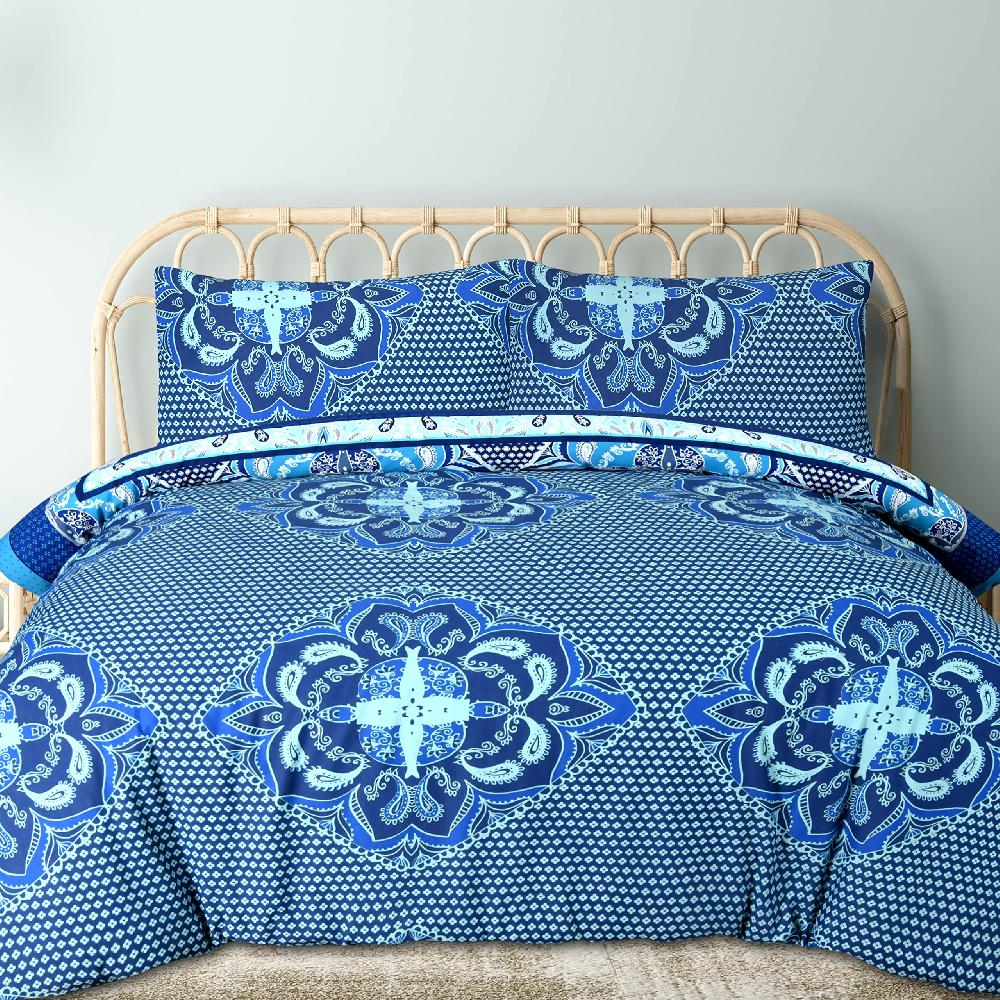 Sleepdown Paisley Mandala - Duvet Cover & Pillowcase Set