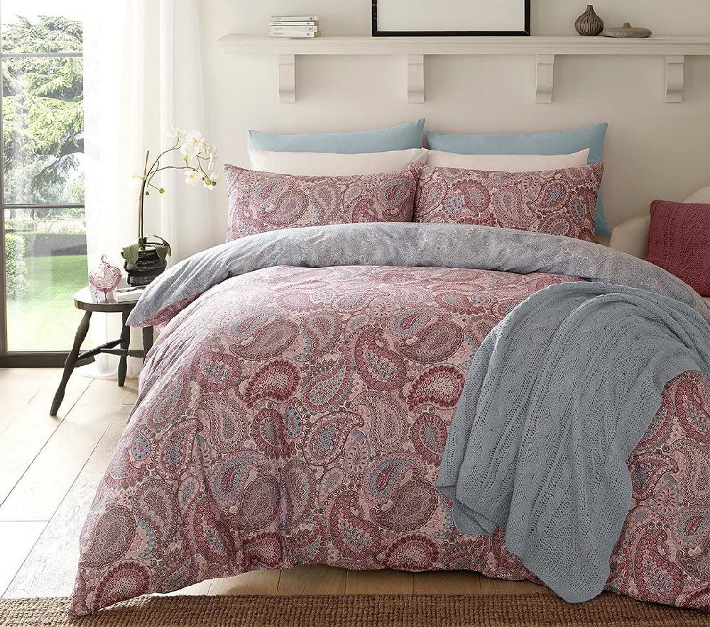 Sleepdown Paisley - Reversible Duvet Cover & Pillowcase Set