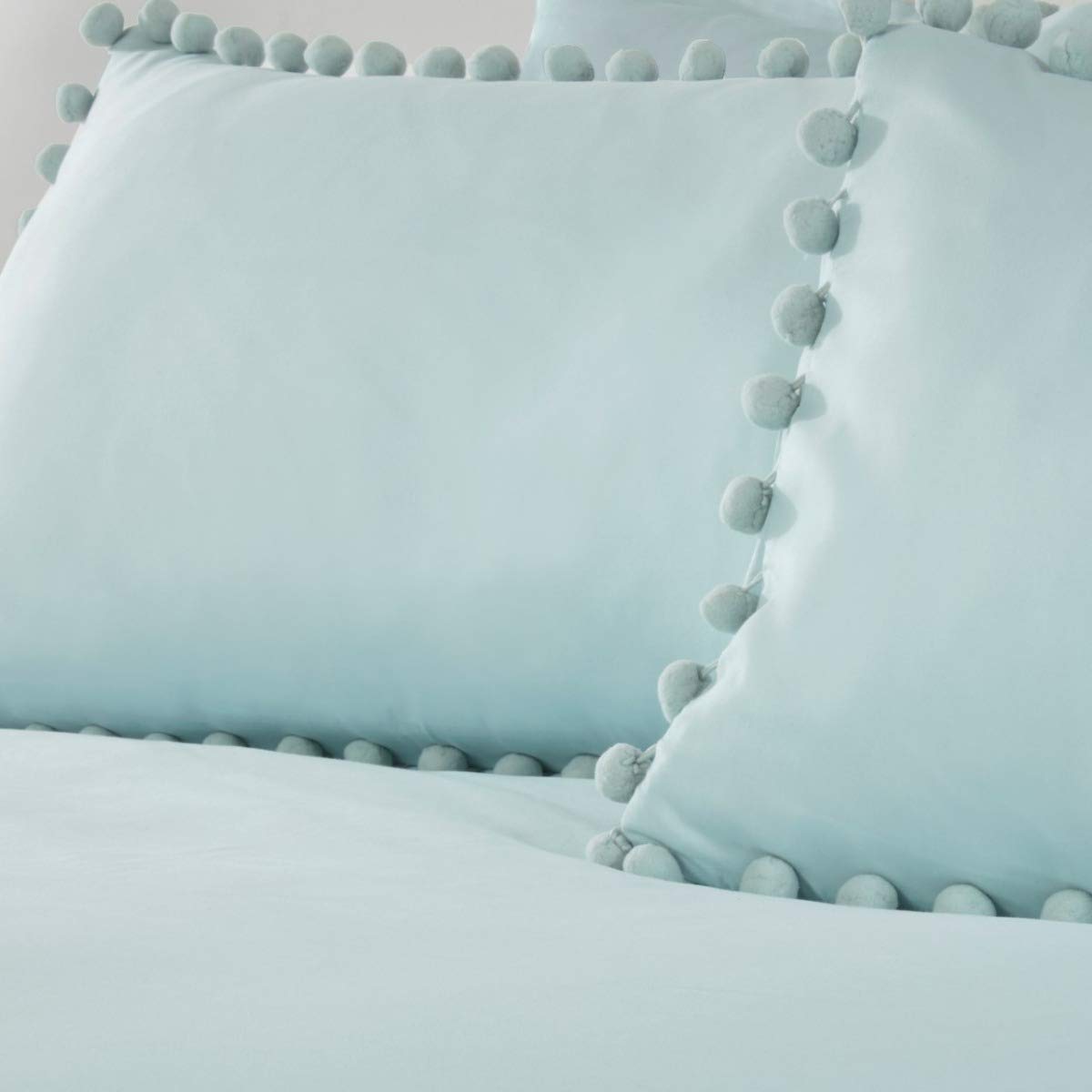 Sleepdown Pom Pom Border - Duvet Cover And Pillowcase Set