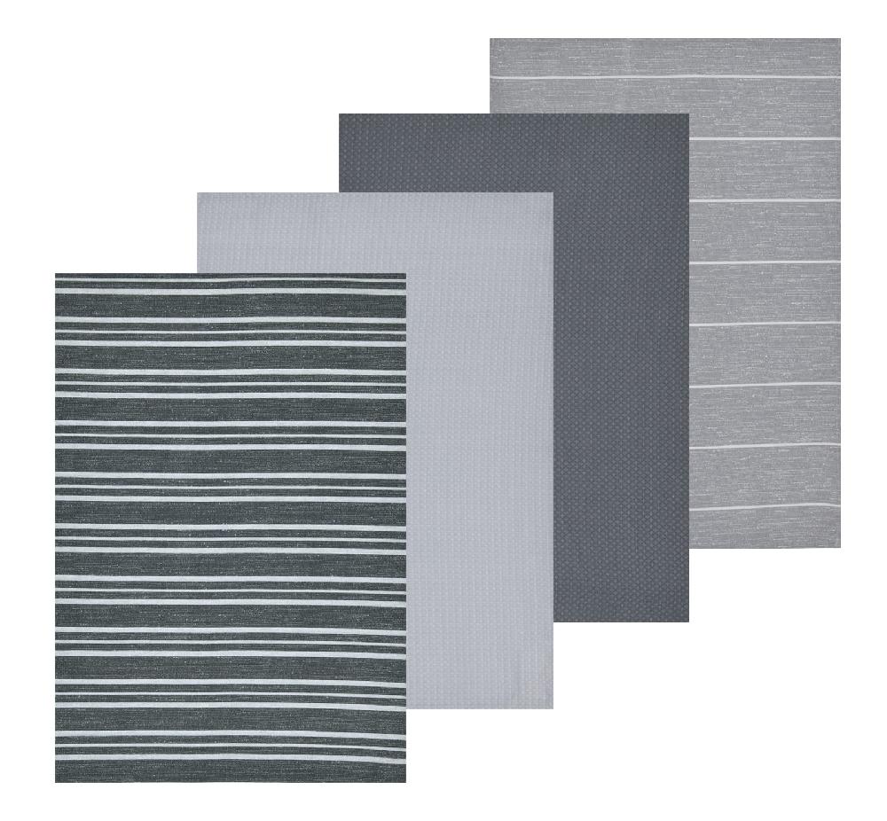 sleepdown Sleepdown Bubble Bee Printed & Waffle Tea Towels 100% Cotton Half Panama - Super Absorbent Luxury Hotel Quality Kitchen Towel