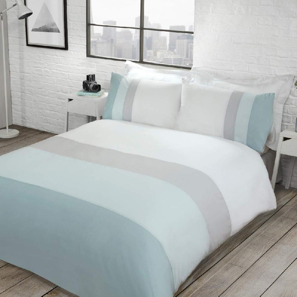 sleepdown Colour Block - Duvet Cover & Pillowcase Set